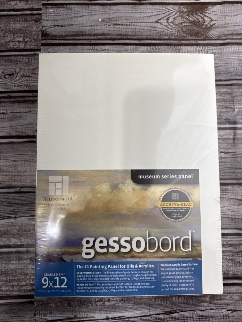 Museum Quality Gessobord Panels 9x12 34 Cradled Hardbord for Oil Acrylic Pain...
